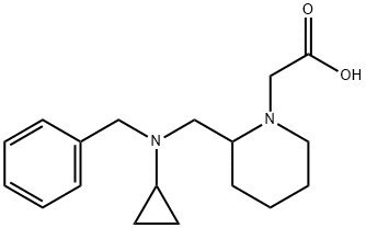 {2-[(Benzyl-cyclopropyl-aMino)-Methyl]-piperidin-1-yl}-acetic acid Structure