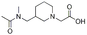 {3-[(Acetyl-Methyl-aMino)-Methyl]-piperidin-1-yl}-acetic acid Struktur