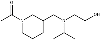 1-(3-{[(2-Hydroxy-ethyl)-isopropyl-aMino]-Methyl}-piperidin-1-yl)-ethanone 结构式
