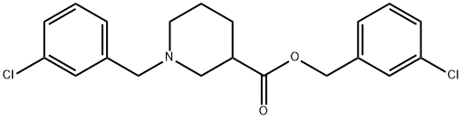 1-(3-Chloro-benzyl)-piperidine-3-carboxylic acid 3-chloro-benzyl ester Struktur