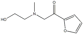 1-Furan-2-yl-2-[(2-hydroxy-ethyl)-Methyl-aMino]-ethanone 化学構造式