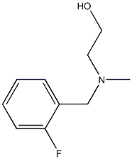 2-[(2-Fluoro-benzyl)-Methyl-aMino]-ethanol 结构式