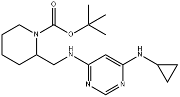 2-[(6-시클로프로필라미노-피리미딘-4-일라미노)-메틸]-피페리딘-1-카르복실산tert-부틸에스테르