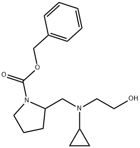 2-{[Cyclopropyl-(2-hydroxy-ethyl)-aMino]-Methyl}-pyrrolidine-1-carboxylic acid benzyl ester|