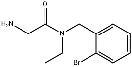 2-AMino-N-(2-broMo-benzyl)-N-ethyl-acetaMide,1353977-42-0,结构式