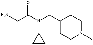 2-AMino-N-cyclopropyl-N-(1-Methyl-piperidin-4-ylMethyl)-acetaMide,1353970-92-9,结构式