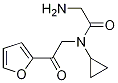 2-AMino-N-cyclopropyl-N-(2-furan-2-yl-2-oxo-ethyl)-acetaMide,1353981-07-3,结构式