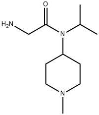 2-AMino-N-isopropyl-N-(1-Methyl-piperidin-4-yl)-acetaMide,1353977-02-2,结构式