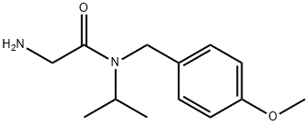 2-AMino-N-isopropyl-N-(4-Methoxy-benzyl)-acetaMide 结构式