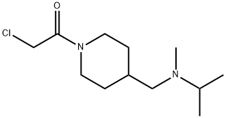 2-Chloro-1-{4-[(isopropyl-Methyl-aMino)-Methyl]-piperidin-1-yl}-ethanone Struktur