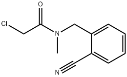 2-Chloro-N-(2-cyano-benzyl)-N-Methyl-acetaMide Struktur