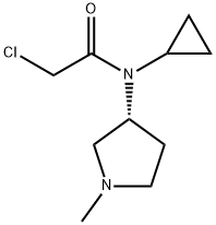 2-Chloro-N-cyclopropyl-N-((R)-1-Methyl-pyrrolidin-3-yl)-acetaMide Struktur