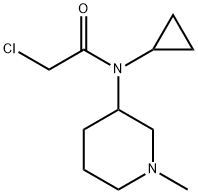 2-Chloro-N-cyclopropyl-N-(1-Methyl-piperidin-3-yl)-acetaMide Struktur