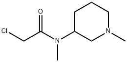 2-Chloro-N-Methyl-N-(1-Methyl-piperidin-3-yl)-acetaMide Structure