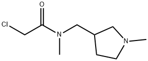 2-Chloro-N-Methyl-N-(1-Methyl-pyrrolidin-3-ylMethyl)-acetaMide 化学構造式