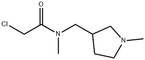 2-Chloro-N-Methyl-N-(1-Methyl-pyrrolidin-3-ylMethyl)-acetaMide,1341580-30-0,结构式