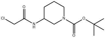 3-(2-Chloro-acetylaMino)-piperidine-1-carboxylic acid tert-butyl ester,1332528-95-6,结构式