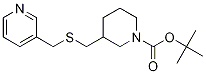 3-(Pyridin-3-ylMethylsulfanylMethyl
)-piperidine-1-carboxylic acid tert
-butyl ester Structure