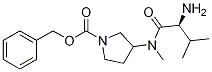 3-[((S)-2-AMino-3-Methyl-butyryl)-Methyl-aMino]-pyrrolidine-1-carboxylic acid benzyl ester Structure