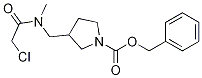 3-{[(2-Chloro-acetyl)-Methyl-aMino]-Methyl}-pyrrolidine-1-carboxylic acid benzyl ester Structure