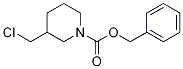 3-ChloroMethyl-piperidine-1-carboxylic acid benzyl ester 化学構造式