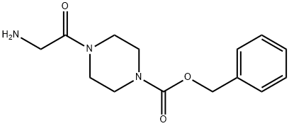 4-(2-AMino-acetyl)-piperazine-1-carboxylic acid benzyl ester 结构式