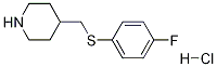 4-(4-Fluoro-phenylsulfanylMethyl)-piperidine hydrochloride Structure