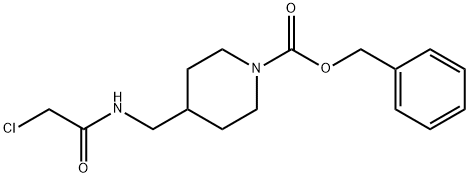 4-[(2-Chloro-acetylaMino)-Methyl]-piperidine-1-carboxylic acid benzyl ester 化学構造式