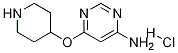 6-(哌啶-4-基氧基)-嘧啶-4-基胺盐酸盐 结构式