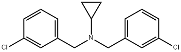 Bis-(3-chloro-benzyl)-cyclopropyl-aMine 化学構造式