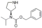 Isopropyl-(S)-pyrrolidin-3-yl-carbaMic acid benzyl ester,1354004-05-9,结构式