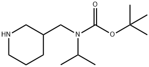 Isopropyl-piperidin-3-ylMethyl-carbaMic acid tert-butyl ester Structure