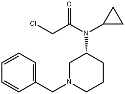 N-((R)-1-Benzyl-piperidin-3-yl)-2-chloro-N-cyclopropyl-acetaMide Structure