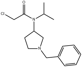 N-(1-Benzyl-pyrrolidin-3-yl)-2-chloro-N-isopropyl-acetaMide Structure