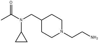 N-[1-(2-AMino-ethyl)-piperidin-4-ylMethyl]-N-cyclopropyl-acetaMide 结构式