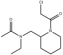 N-[1-(2-Chloro-acetyl)-piperidin-2-ylMethyl]-N-ethyl-acetaMide 化学構造式