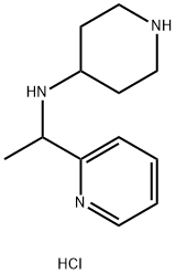 哌啶-4-基-(1-吡啶-2-基-乙基)-胺盐酸盐 结构式