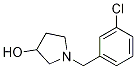 1-(3-chlorobenzyl)pyrrolidin-3-ol Struktur
