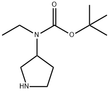 Ethyl-pyrrolidin-3-yl-carbamic acid tert-butyl ester,1120357-23-4,结构式