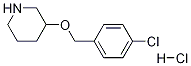 3-[(4-Chlorobenzyl)oxy]piperidine hydrochloride Structure