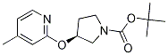 (S)-3-(4-Methyl-pyridin-2-yloxy)-pyrrolidine-1-carboxylic acid tert-butyl ester Structure