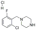 1-(2-Chloro-6-fluoro-benzyl)-piperazine hydrochloride Struktur