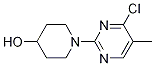 1-(4-Chloro-5-methyl-pyrimidin-2-yl)-piperidin-4-ol Struktur