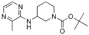 3-(3-甲基吡嗪-2-基氨基)-哌啶-1-羧酸叔丁酯 结构式