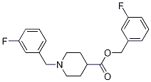 1-(3-Fluoro-benzyl)-piperidine-4-carboxylic acid 3-fluoro-benzyl ester Structure