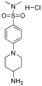 4-(4-aminopiperidin-1-yl)-N,N-dimethylbenzenesulfonamide hydrochloride