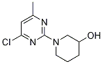 1-(4-Chloro-6-methyl-pyrimidin-2-yl)-piperidin-3-ol Struktur