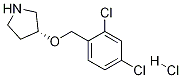 (R)-3-(2,4-二氯-苄氧基)-吡咯烷盐酸盐,1264038-02-9,结构式