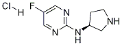 (5-氟嘧啶-2-基)-(S)-吡咯烷-3-基-胺盐酸盐 结构式