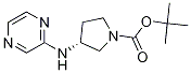 (R)-3-(Pyrazin-2-ylamino)-pyrrolidine-1-carboxylic acid tert-butyl ester 化学構造式